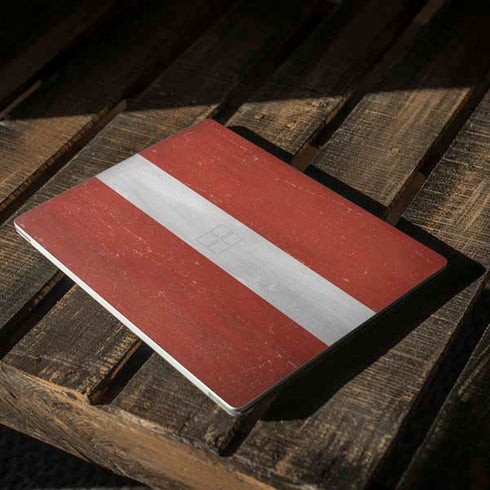 Latvia Flag Distressed Surface Laptop 3 13.5in Skin